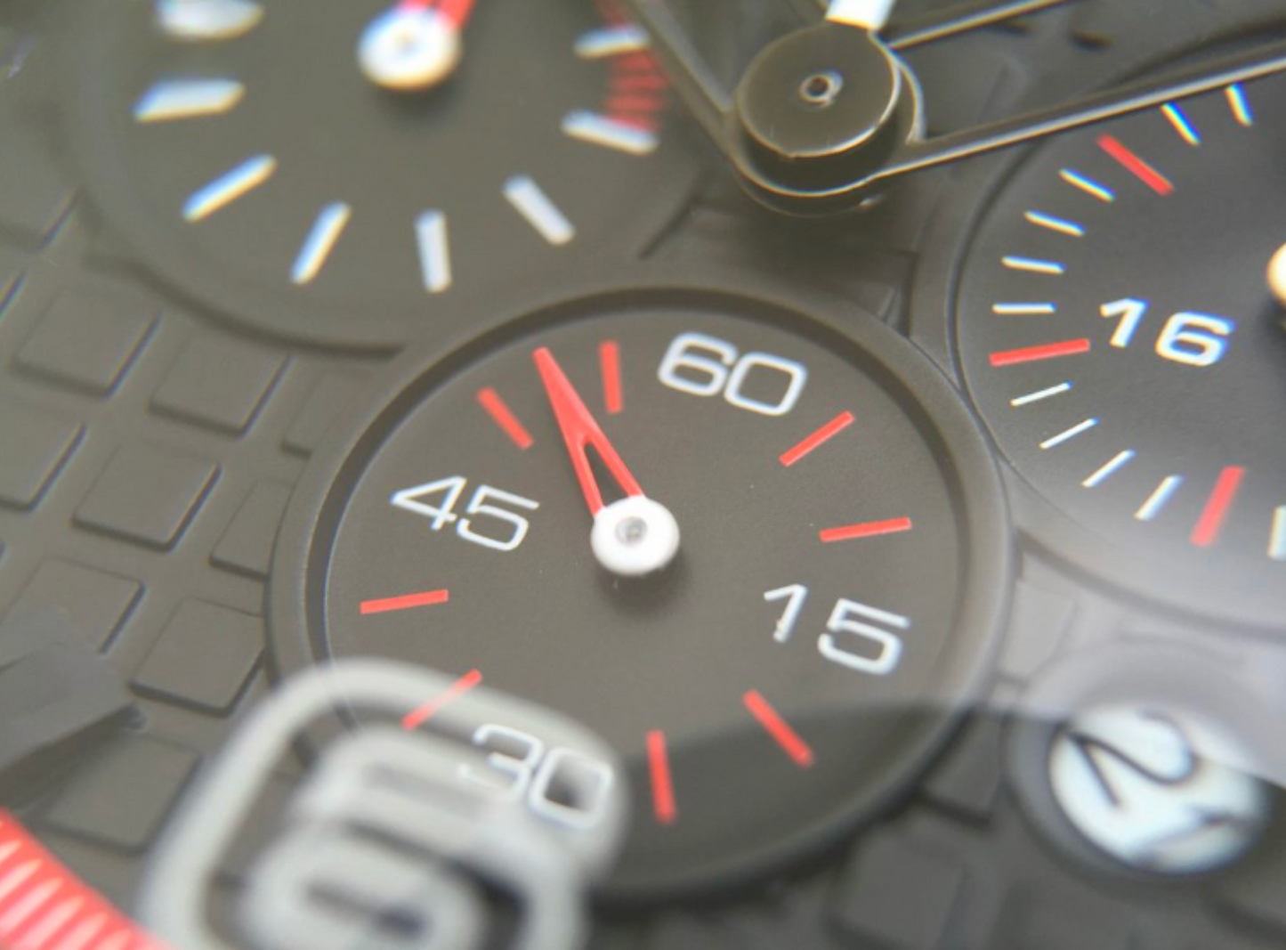100M WR Precision Timing & Style 48MM Bulky Black Chronograph Watch By Lapizta Oryx