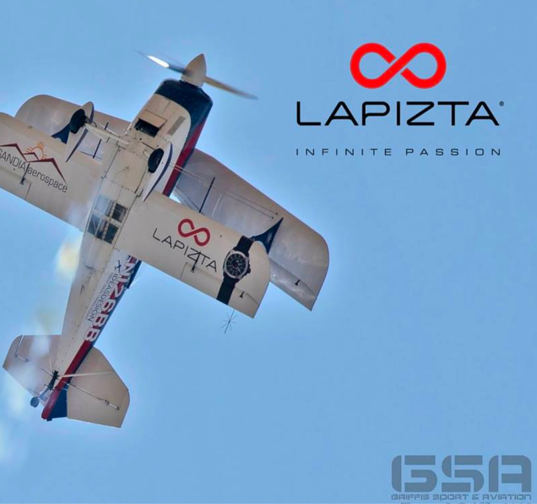 Lapizta Skyros 48MM 100M WR GMT Swiss Movement Pilots Watch With Steel Bezel