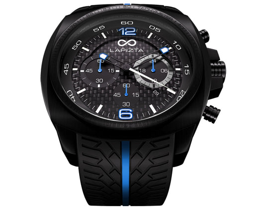 Lapizta Addax 48MM 100M WR Blue Chronograph Tachymeter Watch