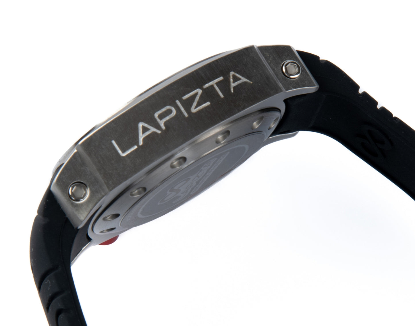 100M WR Precision Timing 48MM Red Chronograph Watch By Lapizta Accentor