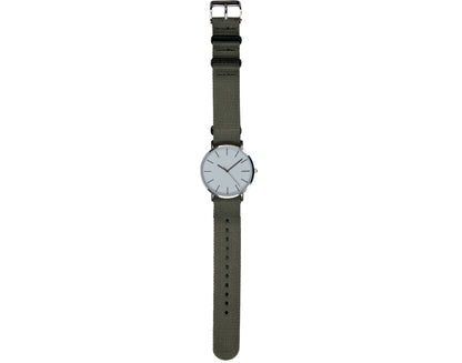 Olive Green Nylon 21mm NATO Strap Compatible with Mnmlst Watches