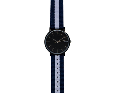 Minimalist Black 42mm 30M Water Resistant Watch - Mnmlst Midnight