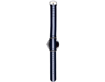 Blue and White Nylon 21mm NATO Strap Compatible with Mnmlst Watches