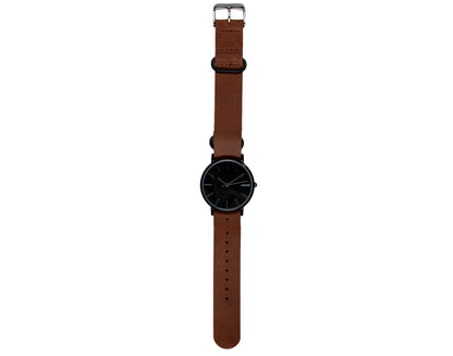 Minimalist Black 42mm 30M Water Resistant Watch - Mnmlst Midnight