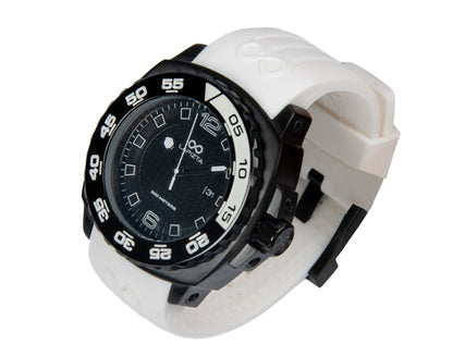 300M WR Watch 43/48MM White Divers Watch By Lapizta Audax