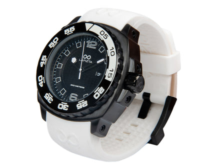 300M WR Watch 43/48MM White Divers Watch By Lapizta Audax