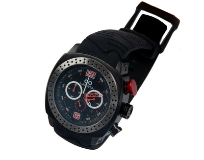 100M WR Racing 48MM Red Chronograph Watch By Lapizta Accentor