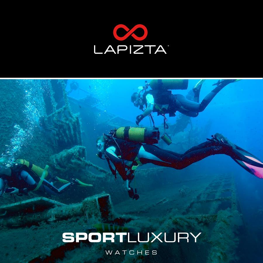 300M WR Deep Dive With Confidence 43/48MM 30 ATM Water Resistant Watch By Lapizta Audax