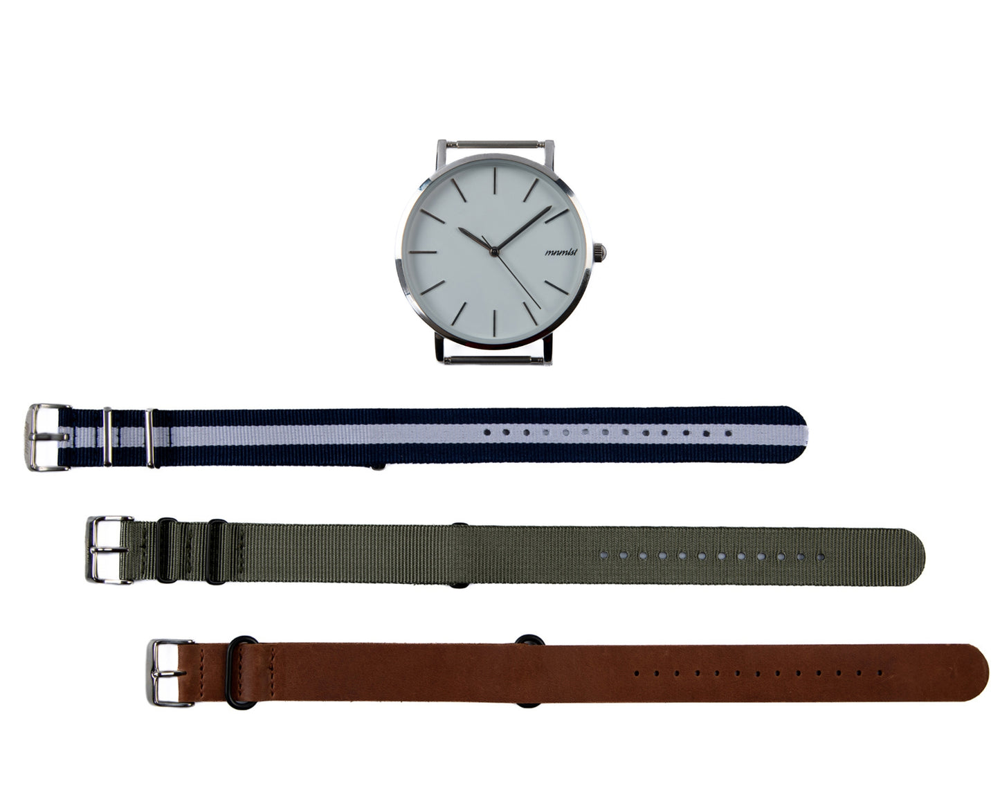 Mnmlst Mirage 42mm Steel Minimalist 30M Water Resistant Watch