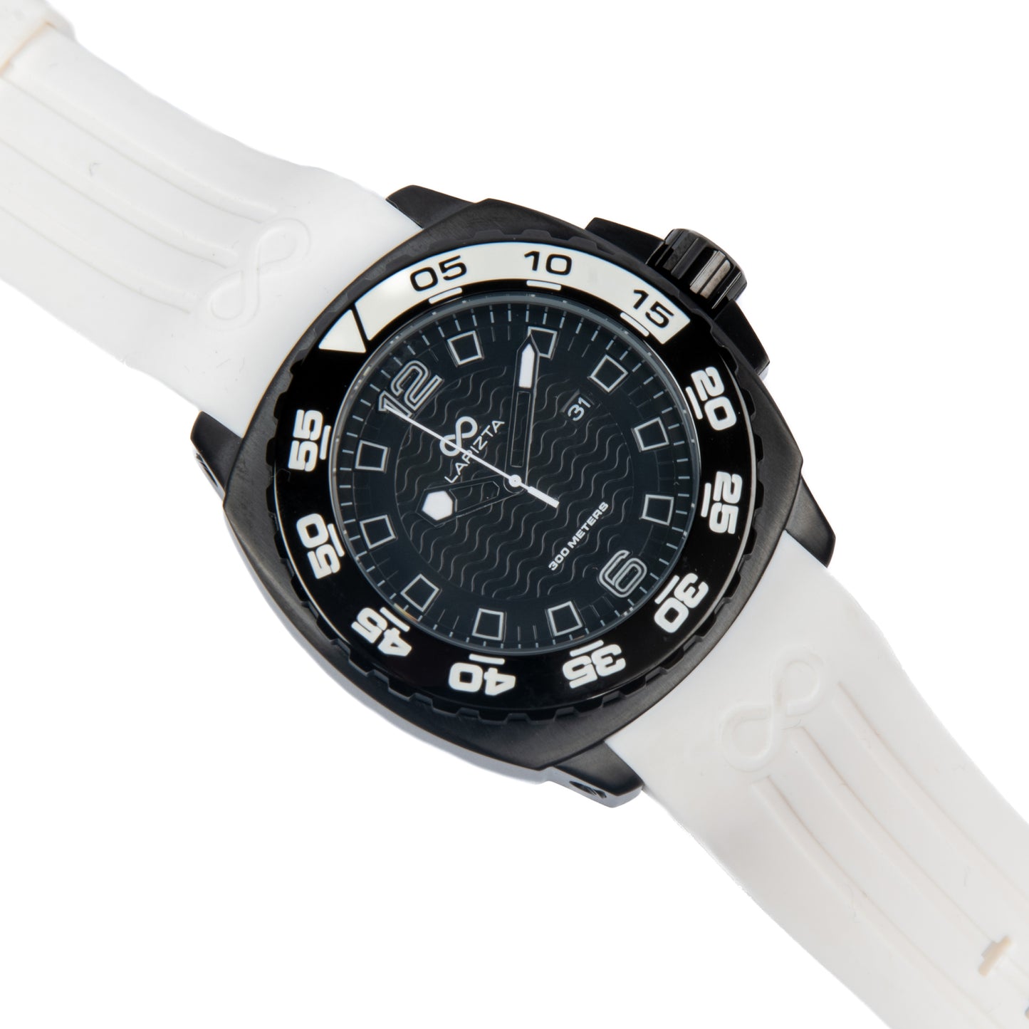 300M WR Watch 43/48MM White Divers Watch By Lapizta Audax