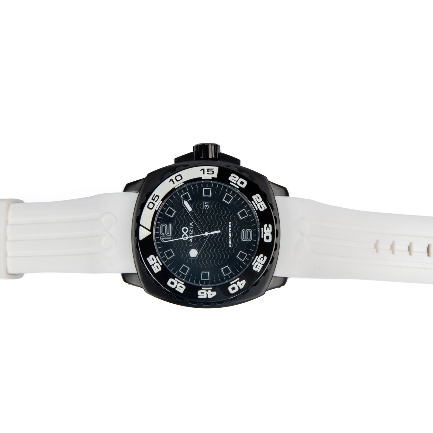 300M WR Watch 43/48MM White Divers Watch By Lapizta Audax