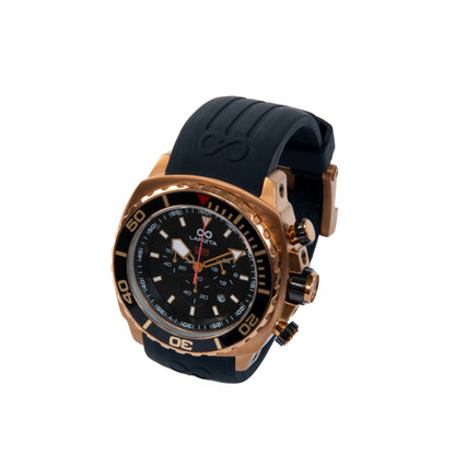 300M WR Stylish & Water Resistant 48MM Black Chronograph Watch By Lapizta Izurus