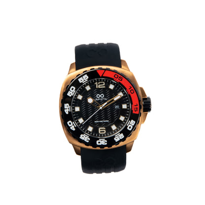 300M WR Stylish & Water Resistant 48MM Black Waterproof Watch By Lapizta Audax