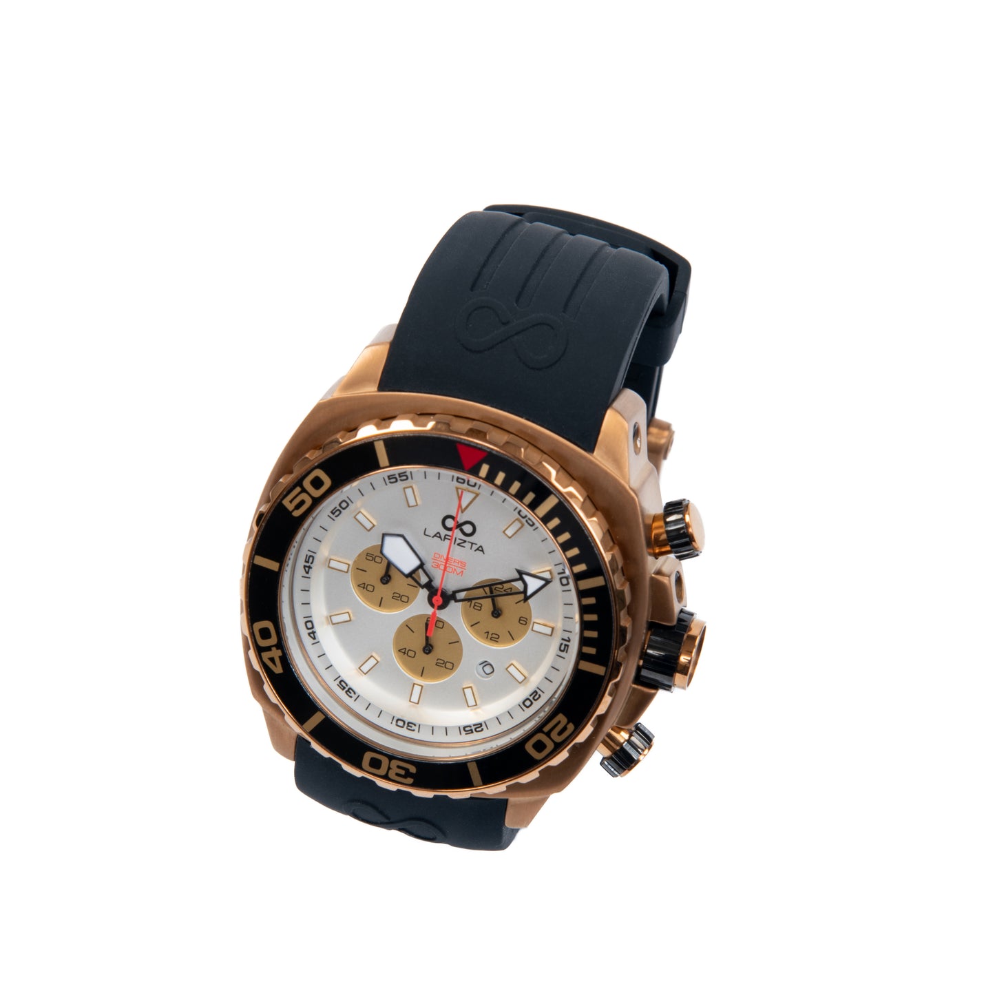 300M WR Luxury Design With Deep-Dive Performance 48MM Gold Chronograph Watch By Lapizta Izurus