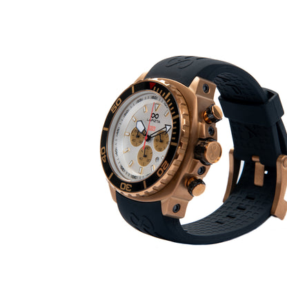 300M WR Luxury Design With Deep-Dive Performance 48MM Gold Chronograph Watch By Lapizta Izurus