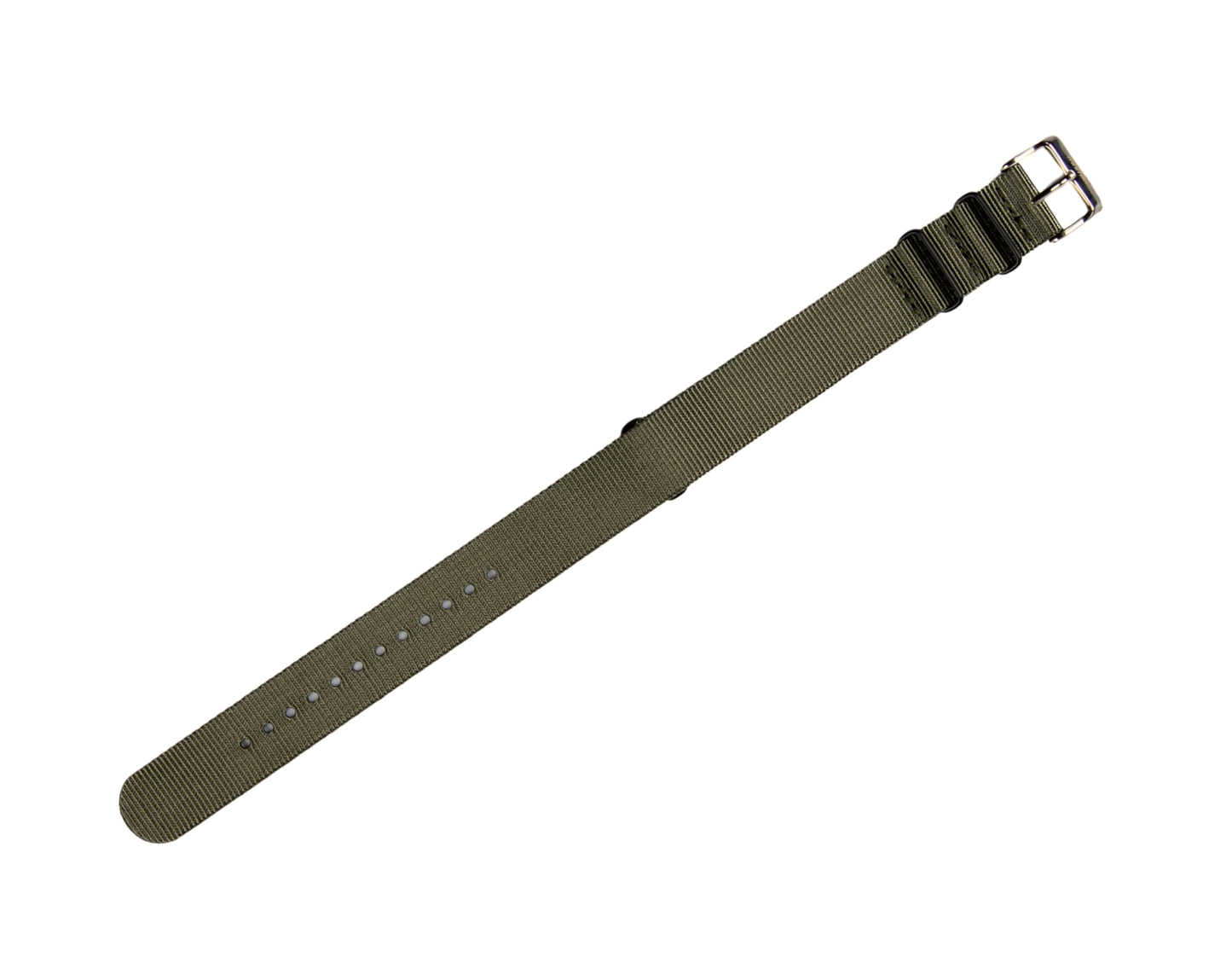 Olive Green Nylon 21mm NATO Strap Compatible with Mnmlst Watches