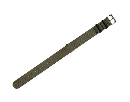 Olive Green Nylon 21mm NATO Strap Compatible with Mnmlst Watches