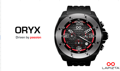 100M WR Precision Timing & Style Bulky 48MM Black Chronograph Watch By Lapizta Oryx