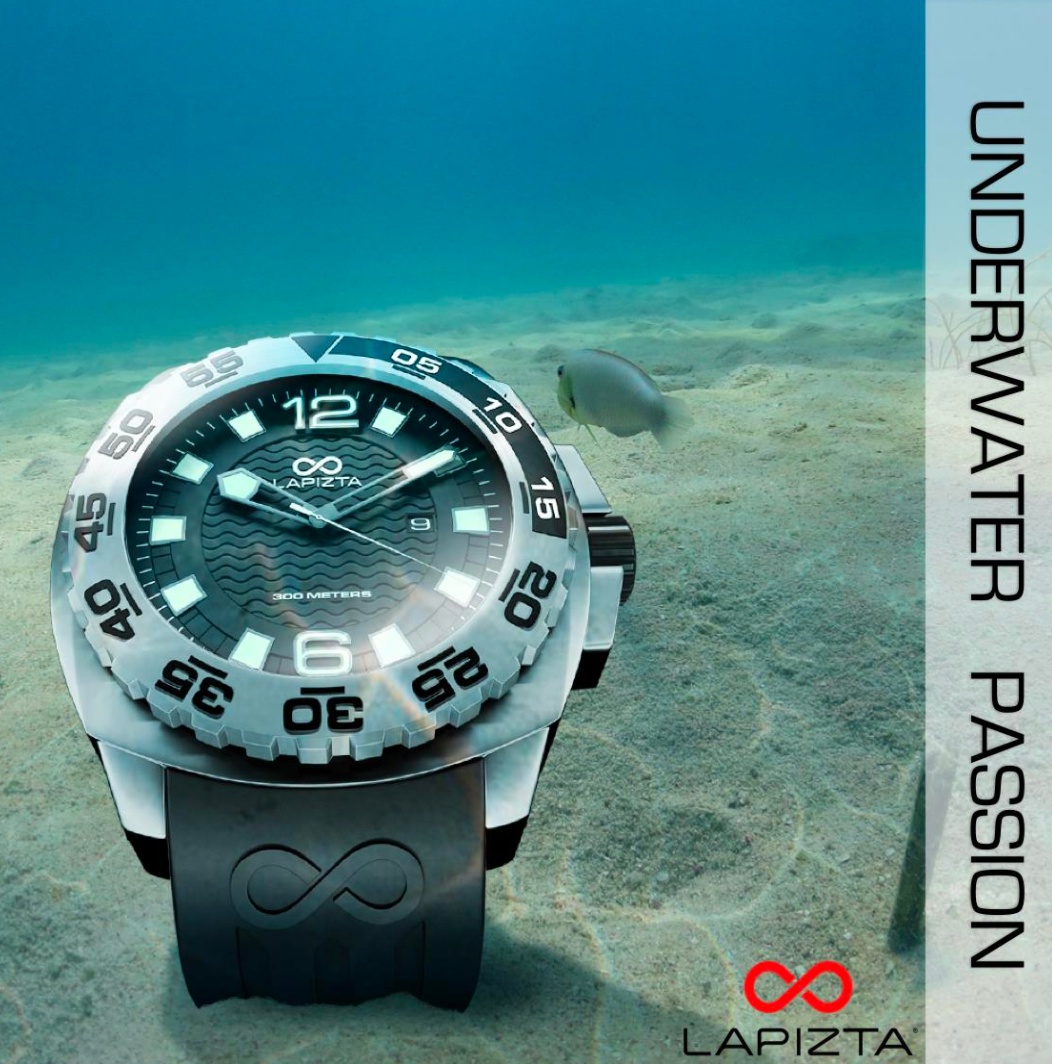 300M WR 43/48MM Men's Dive Watch for Extreme Underwater Expeditions By Lapizta Audax