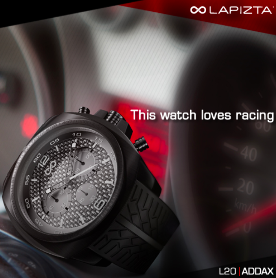 100M WR Tachymeter 48MM Watch Built for Precision Timing Chronograph Watch By Lapizta Addax