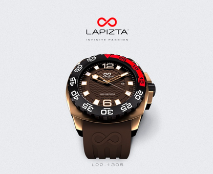 300M WR Deep Dive With Confidence 43/48MM 30 ATM Water Resistant Watch By Lapizta Audax