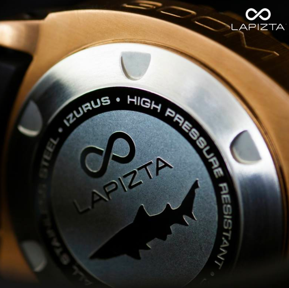 300M WR Luxury Design With Deep-Dive Performance 48MM Gold Chronograph Watch By Lapizta Izurus