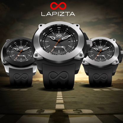 100M WR Ideal for Sports & Adventure 48MM Swiss Movement Pilots Watch By Lapizta Skyros