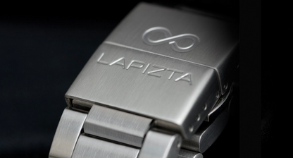 100M WR Durable, Stylish, and Precise 43/48MM Red Chronograph Watch with Steel Bracelet By Lapizta Zatara