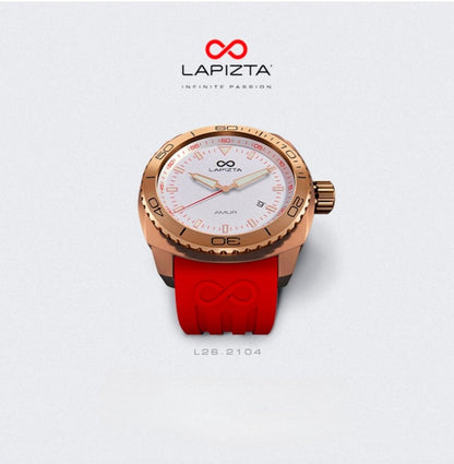 100M WR Elegant & Stylish 43MM Rose Gold Watch For Women By Lapizta Amur