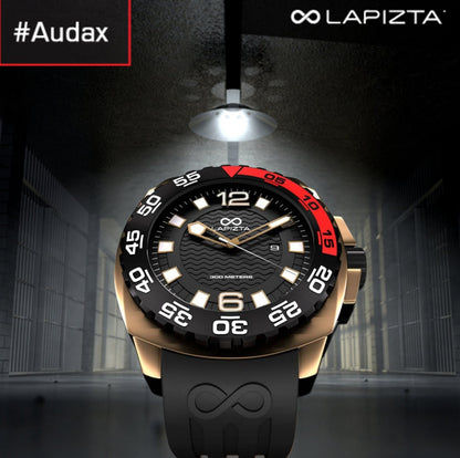 300M WR Stylish & Water Resistant 48MM Black Waterproof Watch By Lapizta Audax