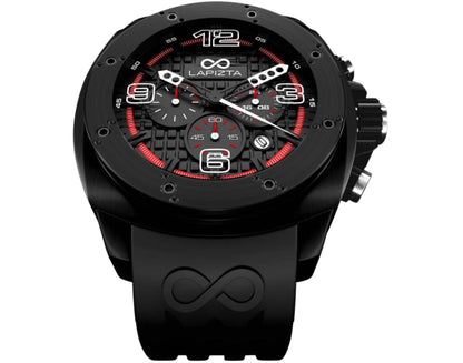 100M WR Precision Timing & Style 48MM Bulky Black Chronograph Watch By Lapizta Oryx